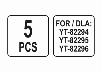 YATO Насадки до фенів технічних YATO для YT-82294, YT-82295, YT-82296, 5 шт  | YT-82301