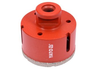 YATO Свердло по кераміці і гресу в сух і мокр YATO: Ø=68мм, з алмаз пругом, до шліфмашин. кріплен-М1