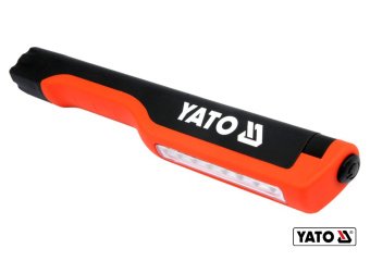 YATO Ліхтар LED на батарейки 3Х ААА з 8 діодами , магніт + кліпса  | YT-08514