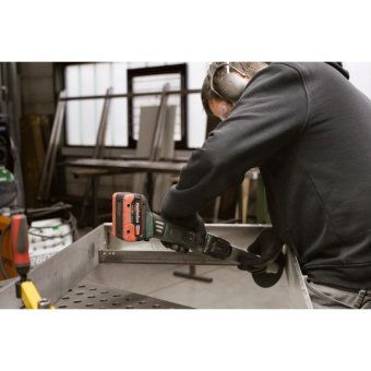 Акумуляторна шліфмашина для вузьких місць Metabo KNS 18 LTX 150 Inox (18 В, без АКБ, 150 мм) (600191
