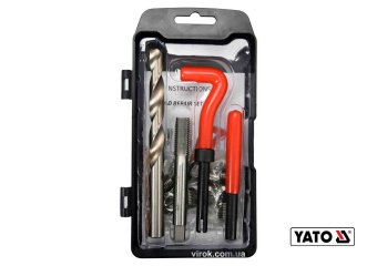 YATO Приладдя для відновлення внутрішньої різьби YATO : М12 x 1.75 мм, HSS 4241/4341, 30 шт  | YT-17