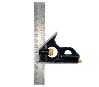 YATO Кутник багатофункційний металевий YATO 150 мм з прямим кутом і рівнем 45 | 90 ˚  | YT-70770