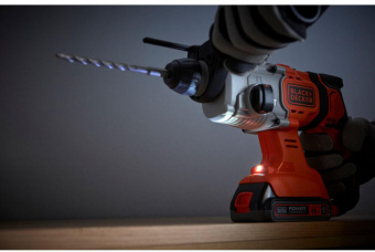 Перфоратор акумуляторний BLACK+DECKER, SDS-Plus, 18 В, 1.2 Дж, 3 режими