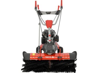 Підмітальна машина бензинова YATO: двигун- 3,5 кВт, зона підмітання- 1 м, швидкість- 0,7- 1,2 м/с