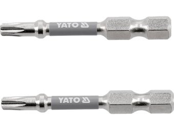 Насадка викруткова YATO TORX T20 х 50 мм. HEX 1/4", покрита нікелем, 2 шт.[10]