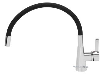 FALA Змішувач води "FLEXIBLE" для раковини з гнучкою чорною лійкою  | 75705