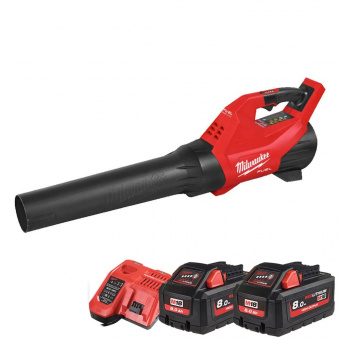 MILWAUKEE Повітродувка акумуляторна, M18 FBLG3-802 (+заряд.пр., 2 акум.Х 8Аг) | 4933493302