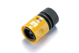 Коннектор быстросъемный с аквастопом 1/2 для шланга 1/2 СИЛА