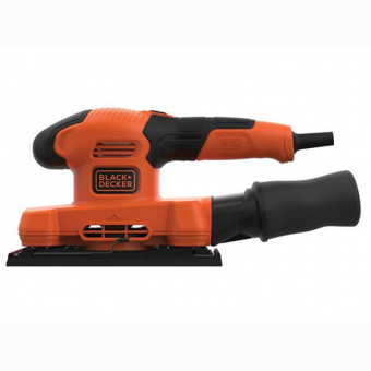 Шліфмашина вібраційна BLACK+DECKER, 150 Вт, 15000 об/мин, 90х187 мм, амплітуда 2 мм, вага 1.4 кг