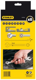 STANLEY 4-87-054 Набор ключей рожково-накидных 8 ед. (8,10,11,13,14, 15,17,22мм) на блистере
