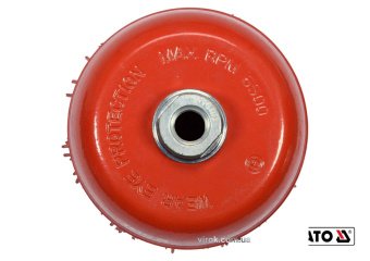 YATO Щітка зачисна з нейлоновим ворсом "чашка", до КШМ YATO : Ø=125 мм, гайка- М14  | YT-47787