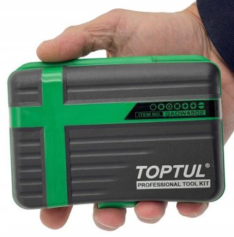 Набор бит и головок с трещоткой TOPTUL 1/4" 41 ед. (12-гран.) TOPTUL GADW4502