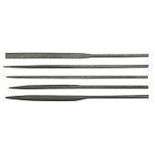 VOREL Надфілі : L= 4,0x160 мм, Без ручки, Набір 5 Шт/Уп.  | 25370