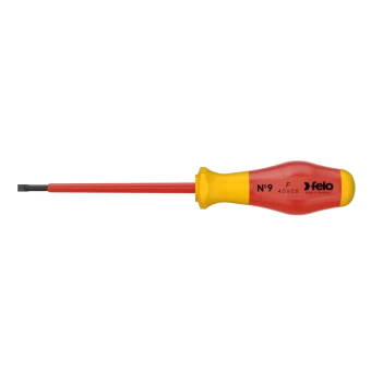Отвертка высоковольтная FELO 1000V шлиц 4,0х0,8x100х90 мм (91304090)