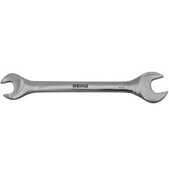 Ключ ріжковий двосторонній Cr-V 20х22мм Berg | 48-113