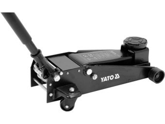 YATO Домкрат гідравлічний підкатний YATO: навантаження- 3 т, межі підйому- 130- 465 мм  | YT-17214