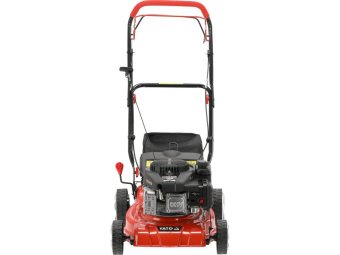 Газонокосарка бензинова YATO з приводом : 1,9кВт,  ширина різання: Ø= 41см, травозбірник- 40л