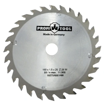 Диск пильный PROFITOOL - 160х1,8х1,2х20 мм W28 (2116018)