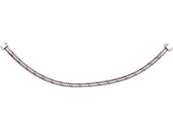 Шланг водопровідний з опліткою з нерж сталі FALA l= 500мм, Ø= 8/12, з'єднання F-1/2" х F-3/8" 1 МПа