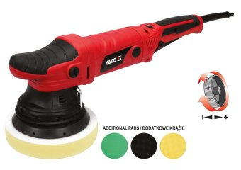 YATO Полірувальна орбіт.ексцентрикова машина мережева YATO; 720 Вт, круг Ø=150 мм, 2100-5000 об/хв  