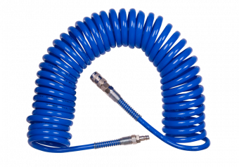 KING TONY Шланг спиральный 20 метров (1/4"PT) c разъемами | 79962-20