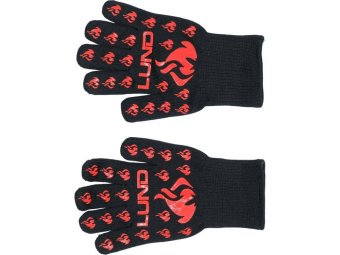 Рукавиці термостійкі для гриля LUND, t≤ 500 ºC, l= 30 см, з бавовни, силікона, поліестера [50]