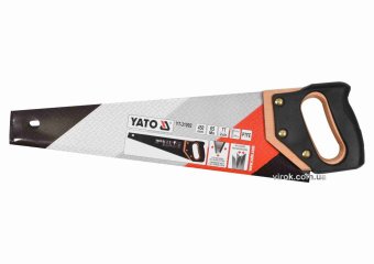 YATO Ножівка по дереву YATO : L= 450 мм, 7 зубів/1", полотно t= 1 мм, покрите PTFE  | YT-31092