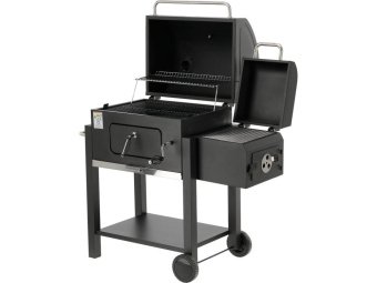 Барбекю вугільний з коптильнею LUND, решітка- 54,5x23,5 см, розмір - 112x62x121 см [1]