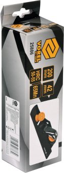 VOREL Рубанок столярний : L=200 мм, ніж- 42/1.6 мм, HRC 50-55, 65Mn, металевий корпус  | 25886