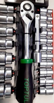 Набор головок с трещоткой TOPTUL 1/2" 20ед. 8-32мм GABB2001