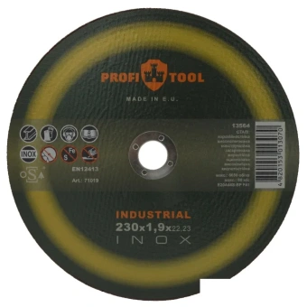 Круг отрезной по металлу PROFITOOL INOX INDUSTRIAL 230х1.9х22.2 мм, E20A46S-BF, F41, 6650 об/мин