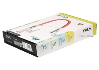 FALA Змішувач води "FLEXIBLE-2"для раковини з гнучкою червоною лійкою,регулюв.потоку води,l=60см(DW)