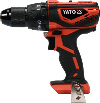 YATO Шуруповерт-дриль ударний акумул. YATO: 18 В, крутн.мом.- 40 Нм, патрон Ø≤13 мм (БЕЗ АКУМУЛЯТОРА