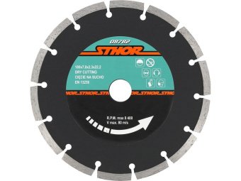 Диск відрізний алмазний сегментний STHOR : Ø= 180 мм, t-2.3 х h- 7 мм по кам, бетоні, кераміці(DW)