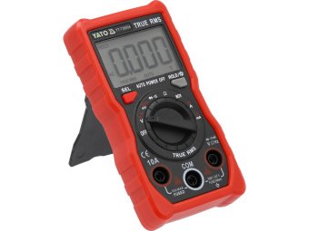 Мультиметр TRUE RMS електричних параметрів YATO з LCD-цифровим діапазоном 4000 від 2х1,5V;AA батар