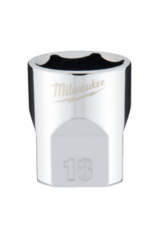 MILWAUKEE Головка хромована метрична 3/8'', 18мм | 4932478348