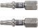 Насадка викруткова YATO TORX T15 х 25 мм. HEX 1/4", покрита нікелем, 2 шт.[10]