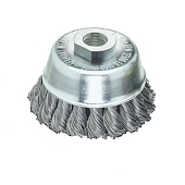 Щетка чашечная 75хМ14х2.0, ст. проволока 0.5 мм, Z20 жгутов, без стопорного кольца LESSMANN