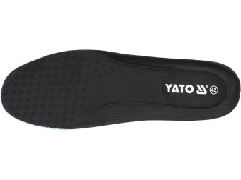 Кросівки робочі YATO "PAERIS SBP", розм. 39 поверхня зі шкіри з сіткою і кевларо поліурет. підошвою