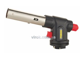 VIROK Пальник газовий з цанговим (швидким) з'єднанням, п'єзо запал  | 44V163