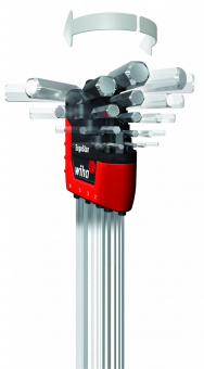 Wiha 37351 Набор 10 шестигранных ключей со сферической головкой MagicRing хром в держателе ErgoStar