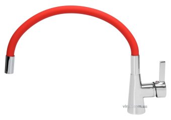 FALA Змішувач води "FLEXIBLE" для раковиниз гнучкою червоною лійкою  | 75707