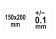YATO Кутомір- транспортир з лінійкою YATO; 150 х 250 мм, діапазони: кут- 0-180°, відстань- 0-200 мм 