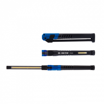 KING TONY Фонарь светодиодный складной 2W COB + 1.5W COB + 1W SMD (Top) | 9TA263
