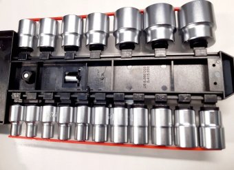 Набор головок с трещоткой TOPTUL 1/2" 20ед. 8-32мм GABB2001