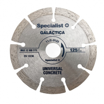 Specialist+ 11/2-0125 Диск алмазний GALACTICA 125x10x22