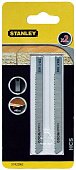 STANLEY STA23062 Набор из 2-ух полотен для лобзика. Посадка U-образная. Тип HCS. Обратное полотно.