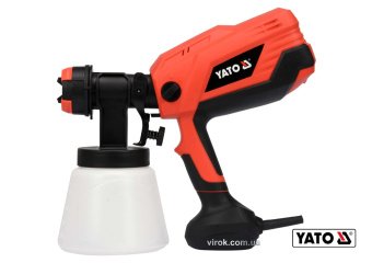YATO Пульверизатор мережевий YATO : 600 Вт, продуктивність- 1 л/хв, бачок- 1 л, сопло Ø= 2.6 мм  | Y