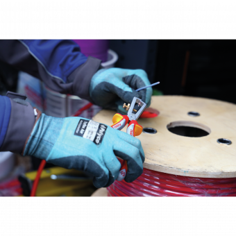 NWS Щипці для зняття ізоляції з ізольов. ручками VDE до 1000 В: L=160 мм, Ø≤10 мм // 145-49-VDE-160 