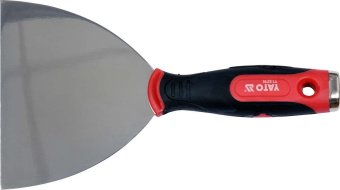 YATO Шпатель з нержавіючої сталі, шліфований YATO, 125 мм, двокомпонентна ручка з гніздом з 4 викрут